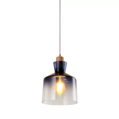 ELMARK 955ALMA1/BL ALMA függeszték 1xE27 fa/kék IP20 230V