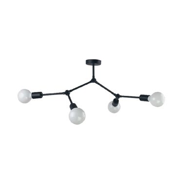 ELMARK 955ARTE4/BL ARTE mennyezeti lámpa 4xE27 fekete/arany IP20 230V