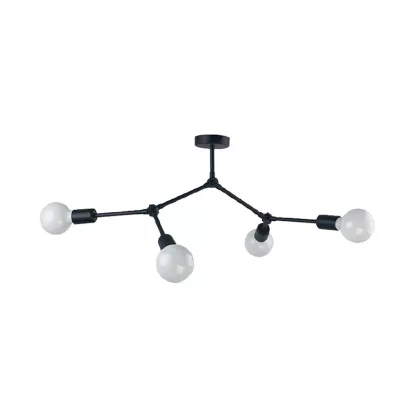   ELMARK 955ARTE4/BL ARTE mennyezeti lámpa 4xE27 fekete/arany IP20 230V