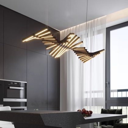 ELMARK 955ATOM20030BL ATOM LED LÁMPA 200W 3000K, FEKETE