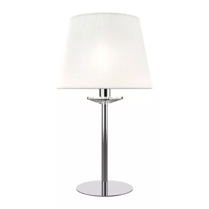   ELMARK 955BARBARA1T BARBARA ASZTALI LÁMPA 1XE14 FEHÉR/KRÓM