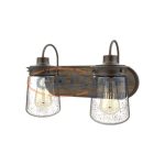 ELMARK 955BIANCA2W/BL BIANCA FALIKAR 2XE27 MATT FEKETE/FA