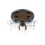   ELMARK 955BIANCA3/BL BIANCA mennyezeti lámpatest 3XE27 MATT fekete/fa