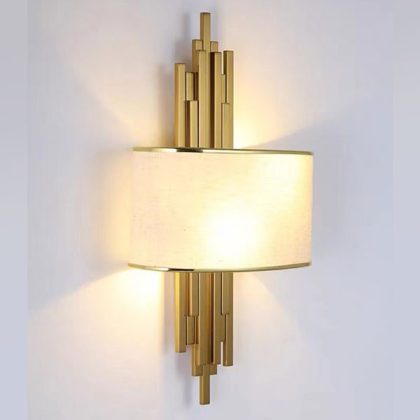 ELMARK 955BRETON2W/WH BRETON fali lámpa 2XE14 arany/fehér