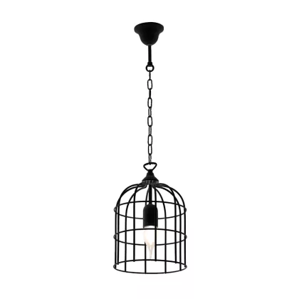 ELMARK 955CAGE1/BL CAGE függeszték 1xE27 fekete IP20 230V