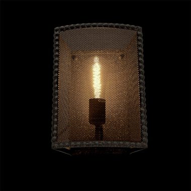 ELMARK 955CARTER1W "Carter" fali lámpa, 1XE27, fekete, 410x330mm, A++-E