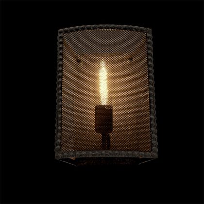 ELMARK 955CARTER1W "Carter" fali lámpa, 1XE27, fekete, 410x330mm, A++-E