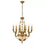 ELMARK 955CHARLES19 CHARLES csillár 19XE14 sárgaréz/jáde