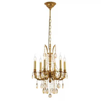 ELMARK 955DARIAN6 DARIAN csillár 6XE14 sárgaréz/kristály