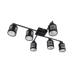 ELMARK 955DELIA6/BL DELIA mennyezeti lámpa 6XE27 fekete