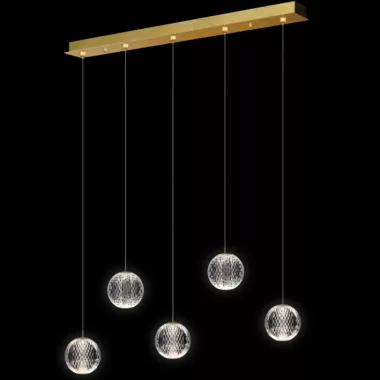 ELMARK 955DIAMOND2130PGD DIAMOND LED PENDANT 21W 3000K, ARANY