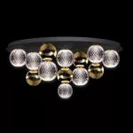   ELMARK 955DIAMOND3230CBGD DIAMOND LED PLAFON LáMPA 32W 3000K, Fekete+Arany