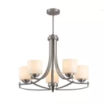   ELMARK 955ERIN5 "Erin" csillár, 5xE27, szatén nikkel, 690x530mm, A++-E