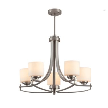 ELMARK 955ERIN5 "Erin" csillár, 5xE27, szatén nikkel, 690x530mm, A++-E