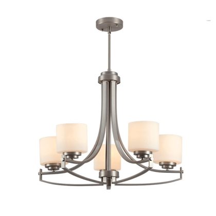 ELMARK 955ERIN5 "Erin" csillár, 5xE27, szatén nikkel, 690x530mm, A++-E