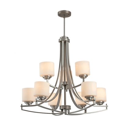   ELMARK 955ERIN9 "Erin" CHANDELIER, 9xE27, SATIN NICKEL, 810x730mm, A++-E