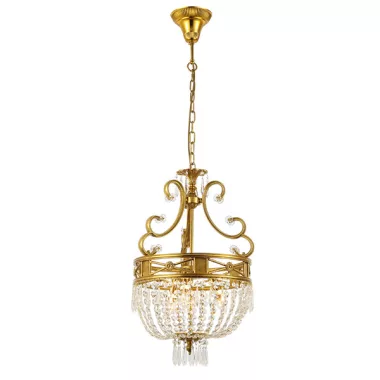 ELMARK 955FREDERICK3 FREDERICK csillár 3XE14 sárgaréz/kristály