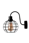 ELMARK 955HOLLYWL/BL HOLLY fali lámpa 1xE27 fekete IP20 230V
