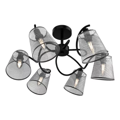 ELMARK 955JASMINE6 JASMINE CSILLÁR 6XE14 FEKETE/SZÜRKE