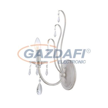 ELMARK 955LAURA1W "Laura" fali lámpa, 1xE14, fehér/arany, 100x425mm, A++-E