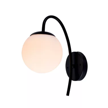 ELMARK 955LINA1W/WHBL LINA FALITÀLÓ 1XE27 FEKETE FEHÉR ÜVEG