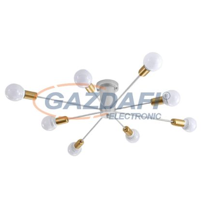   ELMARK 955LOREN8/BL LOREN mennyezeti lámpa 8xE27 fekete/arany átm.=1000mm mag.=200mm IP20 230V