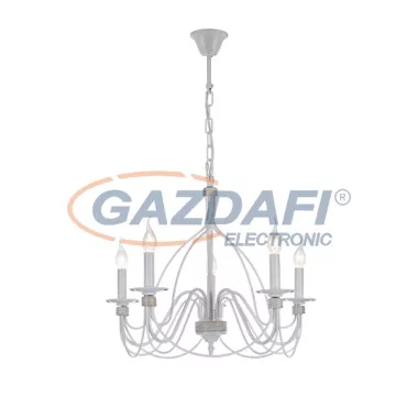 ELMARK 955MARIEL5/WH-G "Mariel" csillár, 5xE14, szürke és arany, 600x460mm, A++-E