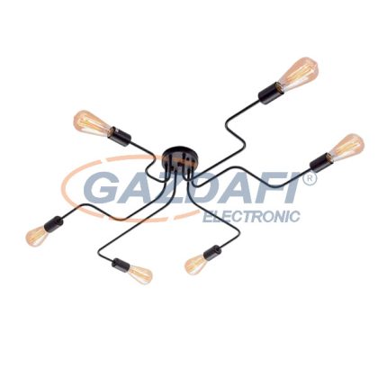   ELMARK 955MARISA6/BL MARISA mennyezeti lámpa 6xE27 fekete IP20 230V