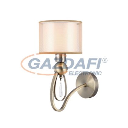   ELMARK 955MERY1W/AB "Mery" falikar, 1XE27, antik réz, 160x350mm, A++-E