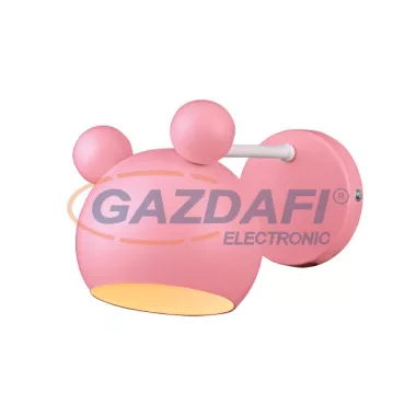 ELMARK 955MICKEY1W/P "Mickey" falikar, 1xE27, rózsaszín, 120x250x140mm, A++-E