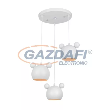   ELMARK 955MICKEY3/WH "Mickey" csillár, 3xE27, fehér, 300x1100mm, A++-E