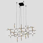   ELMARK 955MODULAR7230PGD MODULÁRIS LED LÁMPA 72W 3000K, FEKETE+ARANY