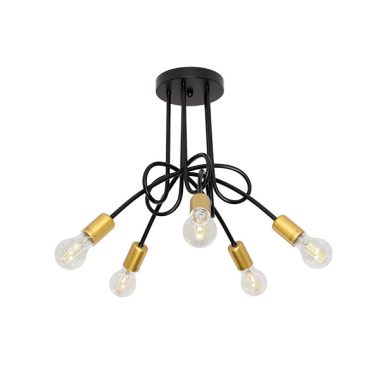 ELMARK 955MYA5 MYA CSILLÁR 5XE27 FEKETE/ARANY