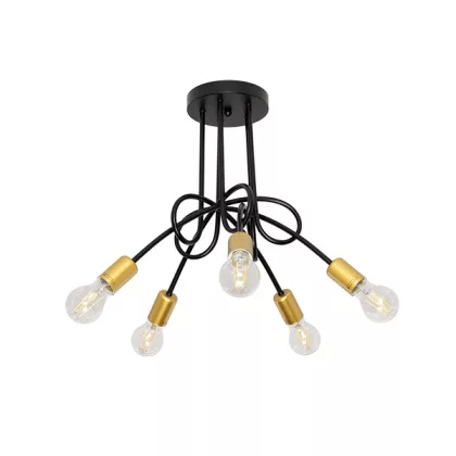 ELMARK 955MYA5 MYA CSILLÁR 5XE27 FEKETE/ARANY