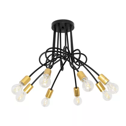 ELMARK 955MYA8 MYA CSILLÁR 8XE27 FEKETE/ARANY