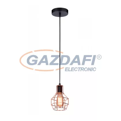   ELMARK 955MYSTIC1P "Mystic" függeszték, 1xE27, fekete/réz, 150x200mm, A++-E