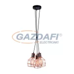   ELMARK 955MYSTIC3P "Mystic" függeszték, 3xE27, fekete/réz, 300x200mm, A++-E