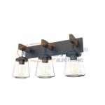 ELMARK 955PAOLA3W/BL PAOLA falikar 3XE27 MATT fekete/fa