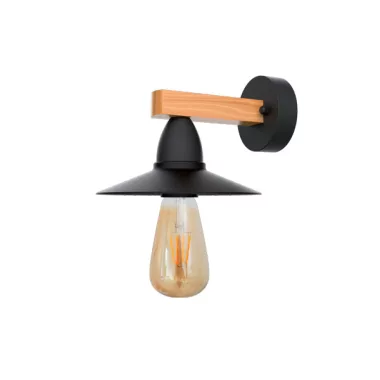 ELMARK 955PHIL1WL/BL PHIL FALI LÁMPA 1XE27 FEKETE/FA