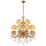 ELMARK 955RALPH15 RALPH csillár 15XE14 sárgaréz/kristály