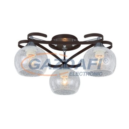   ELMARK 955RENY3 "Reny" csillár, 3xE27, wenge/króm, 460x220mm, A++-E