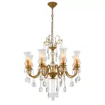   ELMARK 955RICHARD8 RICHARD csillár 8XE14 sárgaréz/kristály