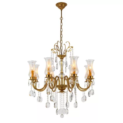   ELMARK 955RICHARD8 RICHARD csillár 8XE14 sárgaréz/kristály