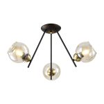 ELMARK 955RICK3 RICK csillár 3XE27 MATT fekete/bronz