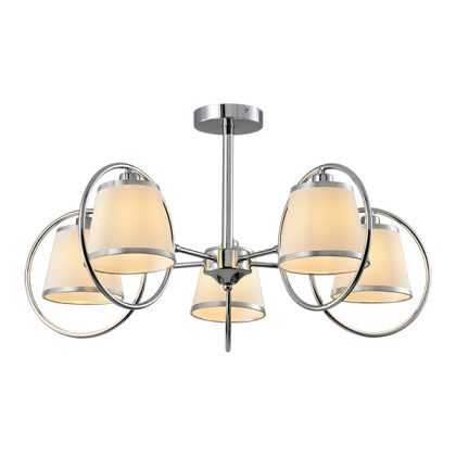 ELMARK 955SOPHIA5 SOPHIA csillár 5XE14 króm/krém