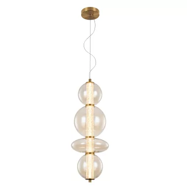 ELMARK 955SPLENDOR1830BC SPLENDOR LED FÜGG LÁMPA 18W 3000K, BRONZ + KOGNÁC ÜVEG