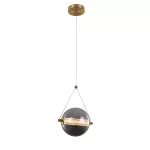   ELMARK 955SPLENDOR630BSG SPLENDOR LED FÜGGESZTETT LÁMPA 6W 3000K, SÁRGAMETÁL + FÜSTÖS SZÜRKE
