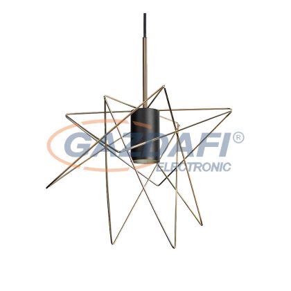   ELMARK 955STAR1/BL STAR FÜGGESZTÉK 1xE27 FEKETE/ARANY IP20 230V