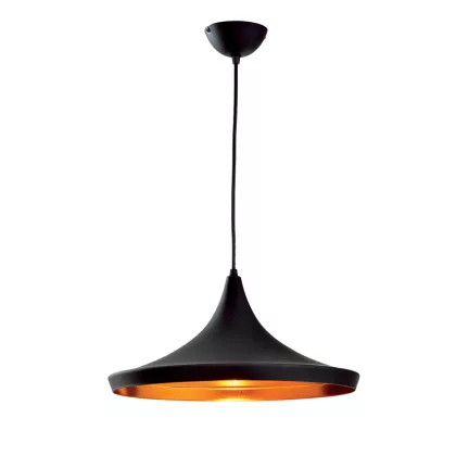 ELMARK 955TIM1B TIM-1B FÜGGESZTÉK 1xE27 D350mm FEKETE/AURIU