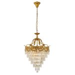 ELMARK 955WINDSOR9 WINDSOR csillár 9XE14 sárgaréz/kristály